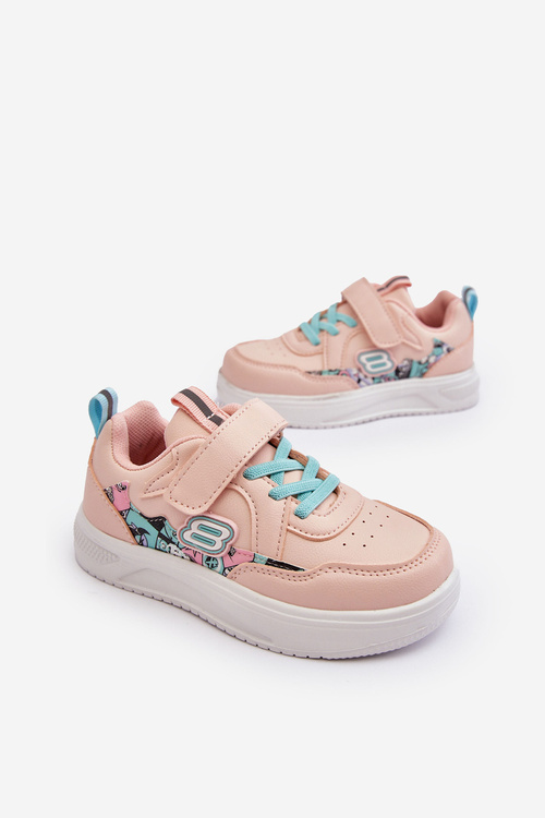 Dětské sportovní boty s pruhem růžové Lucila