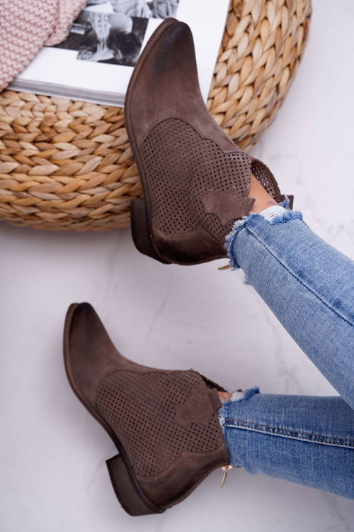 Dámské Kotníkové Boty béžové Exquisite 1166