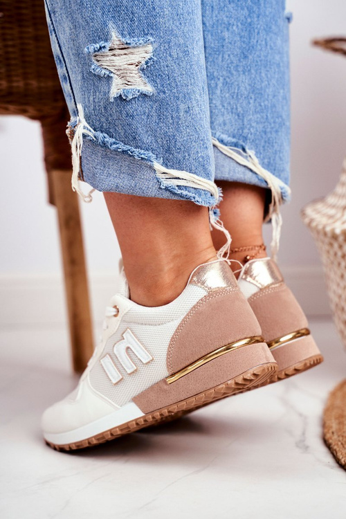 Dámská Sportovní Obuv Sneakers Bílé-Béžové Maddie