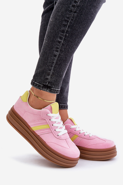 Dámské Tenisky Na Platformě Růžové Dravinnia