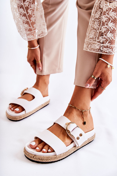 Módní dámské Bílý pantofle Penelope