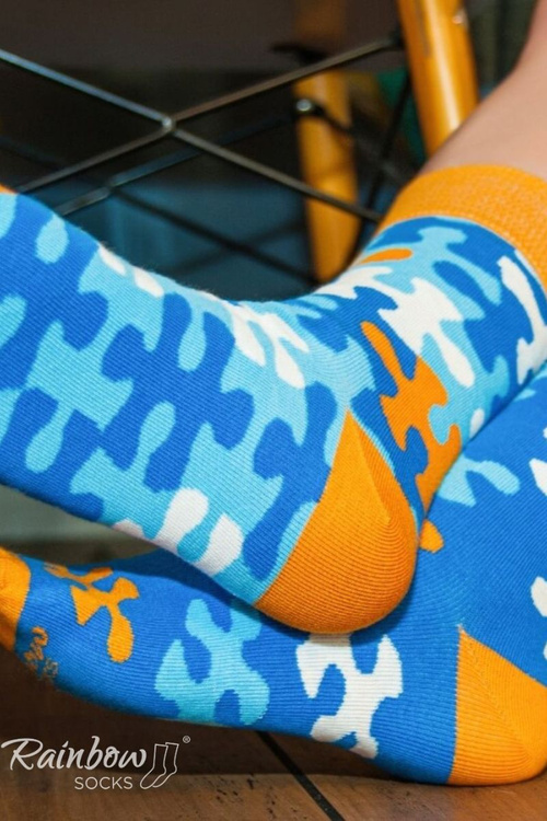 Ponožky PUZZLE Rainbow Socks