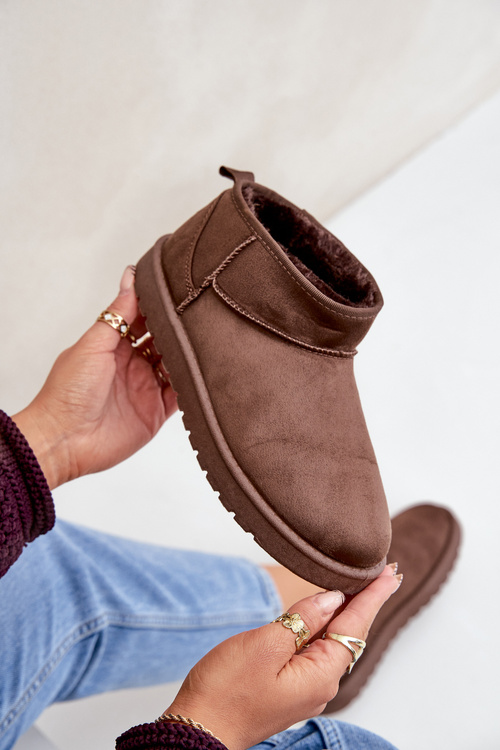 Nízke Snehule Z Eko Semiša Hnedé Nelsanna