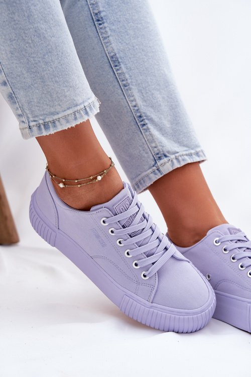 Dámske Textilné Tenisky Big Star RR274406 Fialové