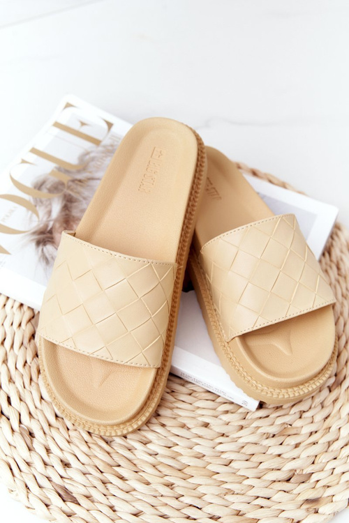 Dámské Nazouváky Na Platformě Big Star HH274689 Žluté