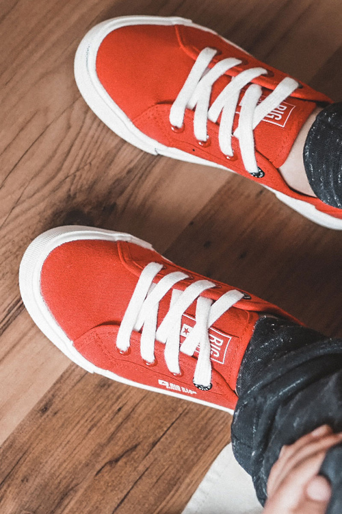 Baby Low tenisky veľká hviezda jj374172 červená