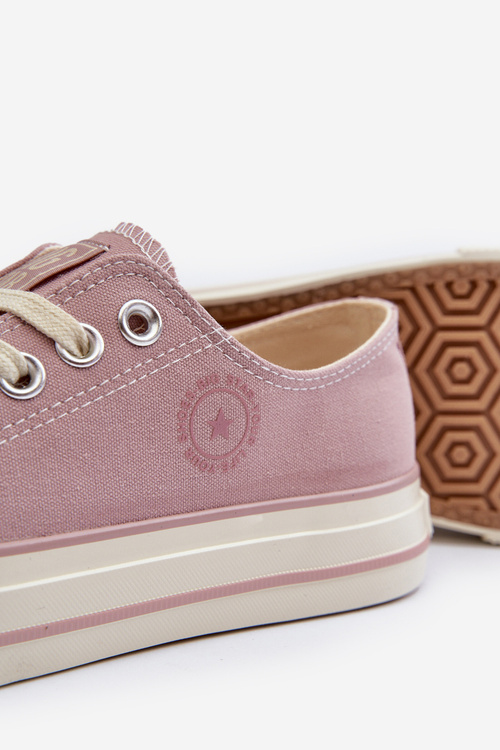 Nízke dámske tenisky Big Star NN274270 Ružové