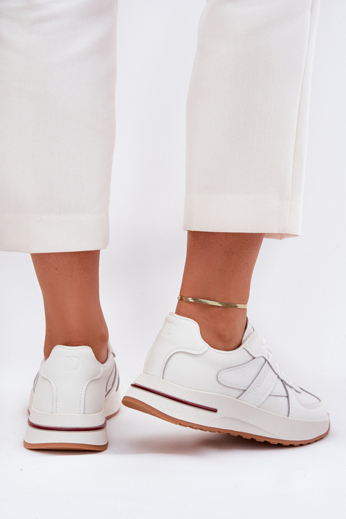 Kožené Dámske Športové Topánky Tenisky Daniel Lopez Just Dare SS2D4042 Biely