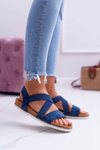 Námorné dámske sandále s Itako Gumom