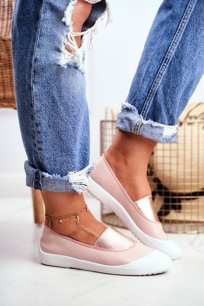 Zlaté Tenisky Na Skluzu Na Tenisky Růžové Justy