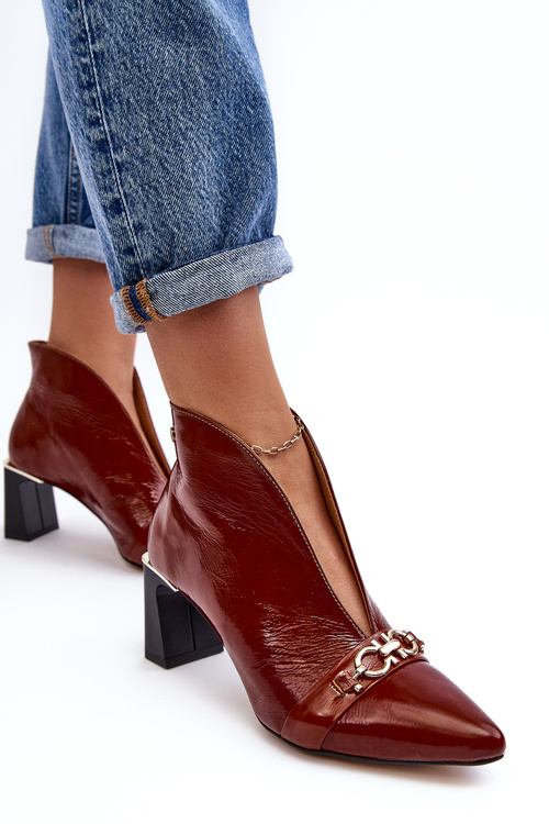 Kožené topánky na post Maciejka Post 05262-02 hnedá