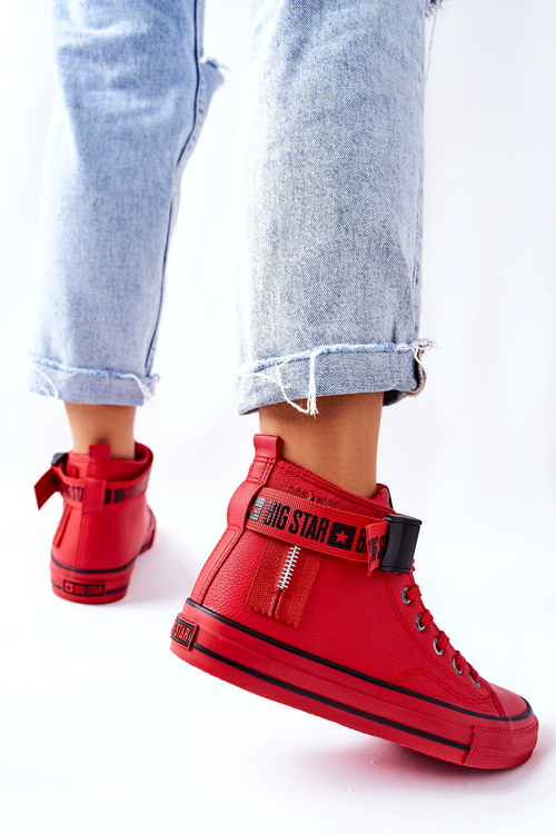 Tenisky na Vysokém Podpatku Big Star GG274028 Červená