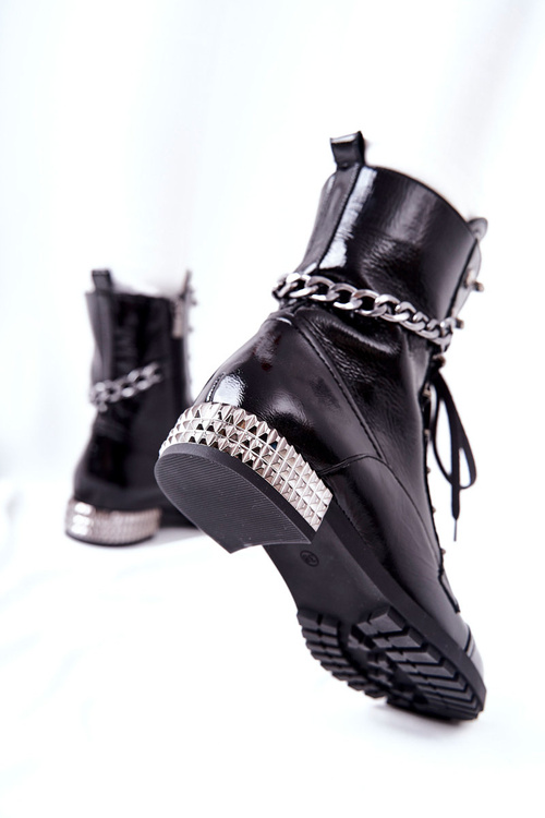 Kožené Boty Laura Messi černé 2209