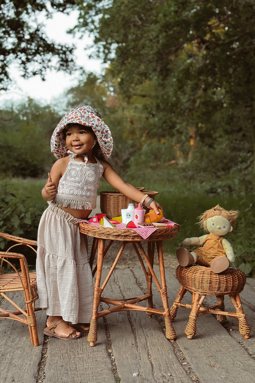 Klasické dětské sandály Hnědé Izzy