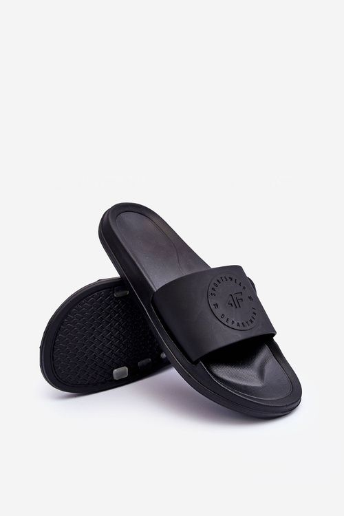 Pánske 4F 4FSS23fflim075-20s čierne papuče