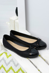 Black Glitter Balerinas skĺzol na Laya