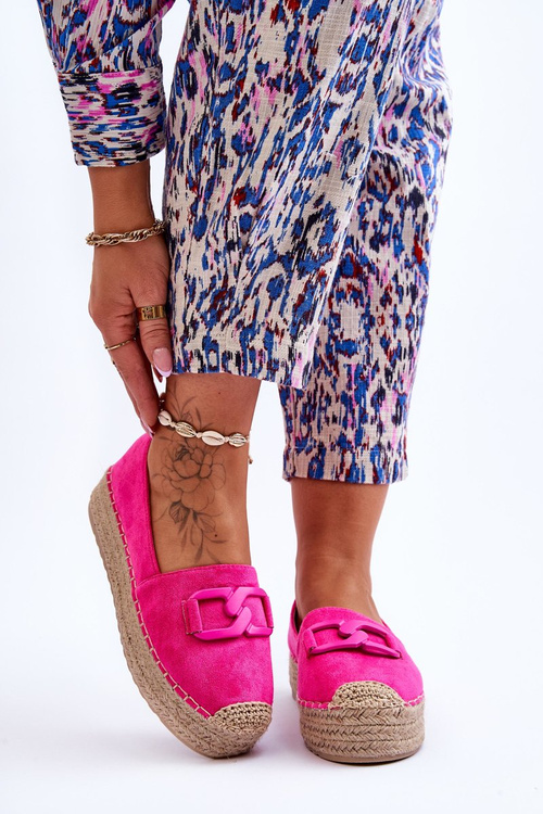 Dámské klasické espadrilky na platformě Fuchsie Maurine