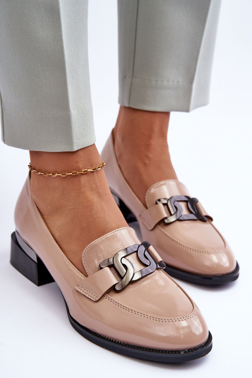 Zaskočené topánky s béžovou Sakina vysokými podpätkami