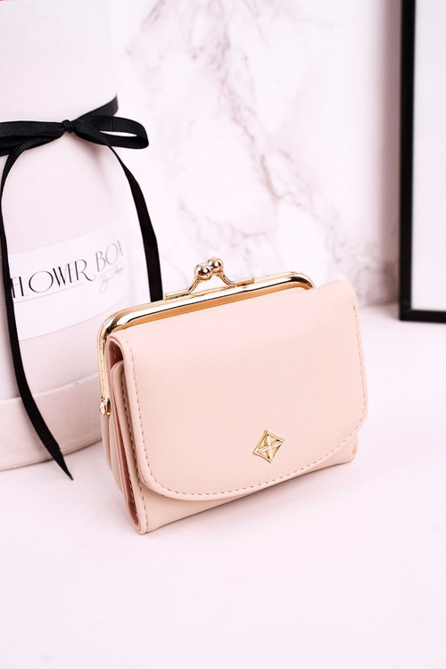 Malá Dámská Peněženka Se Zapínáním Na Háček MILANO Ecru