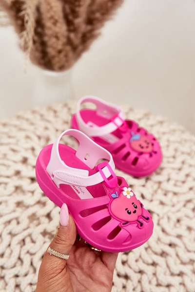 Detské sandále na suchý zips Ovocie 83615 Ipanema Summer XIV Růžové