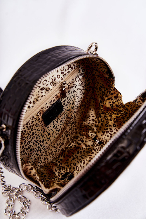 Lakované Kabelka Kuferek GOE ZNJ007 Černá