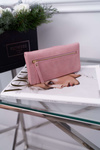 Dámská Peněženka Velká růžová se zapínáním na druk