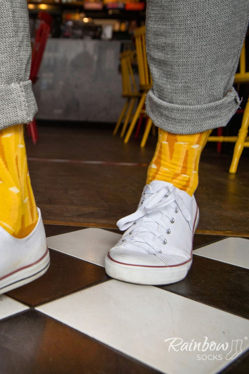 Sada dúhových ponožiek hranolky 2 páry