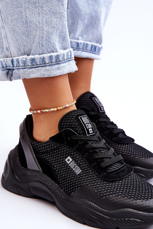 Dámská látková sportovní obuv Memory Foam System Big Star LL274A065 Černá