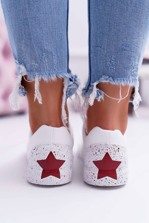 Dámske tenisky Big Star Red White Star AA274A007