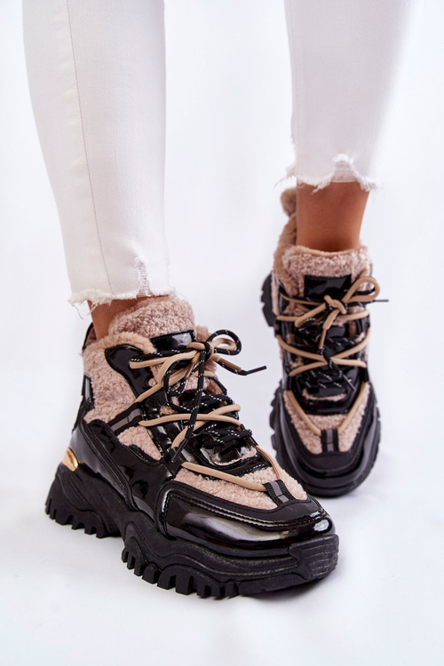 Ženské izolované športové topánky edora čierna a béžová