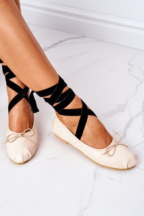 Šněrovací Baleríny Lu Boo Nude