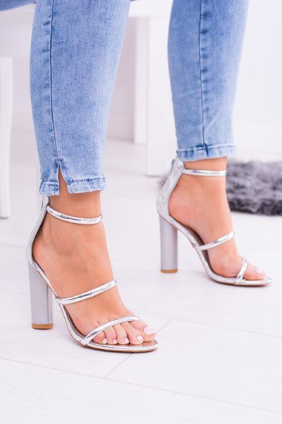 Lu Boo StříbrnéSandály Lissa