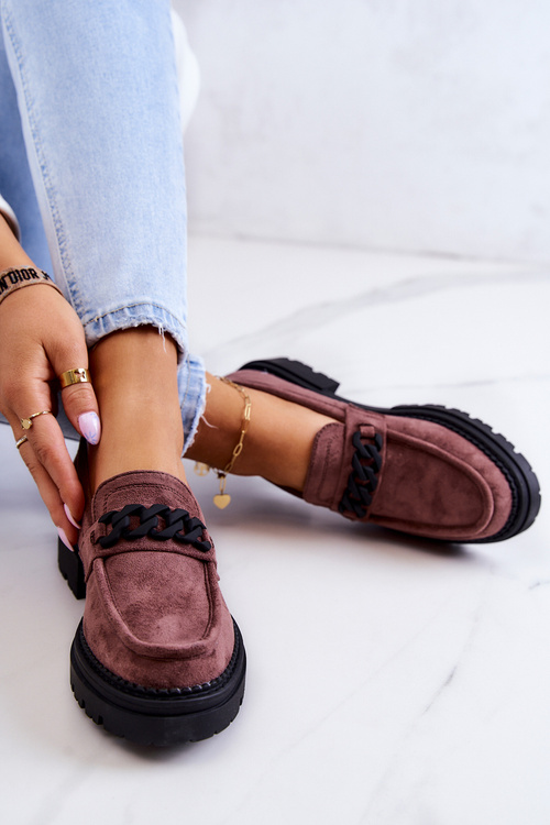 Semišové mokasíny La.Fi Hnědé Sapphira