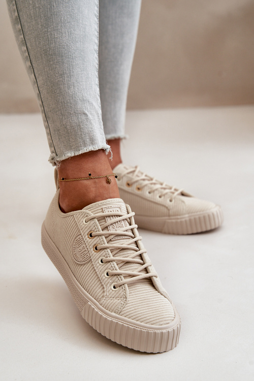 Dámské Hřejivé Tenisky Big Star OO274812 Hi-Poly System Béžové