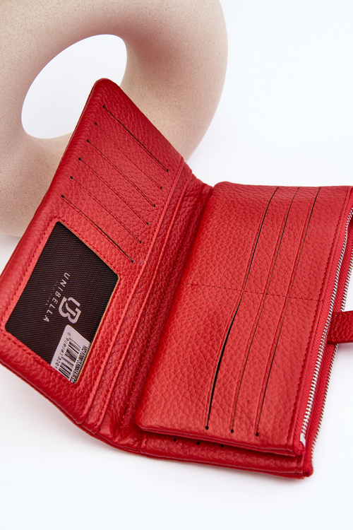 Dámska priestranná červená peňaženka Aenima