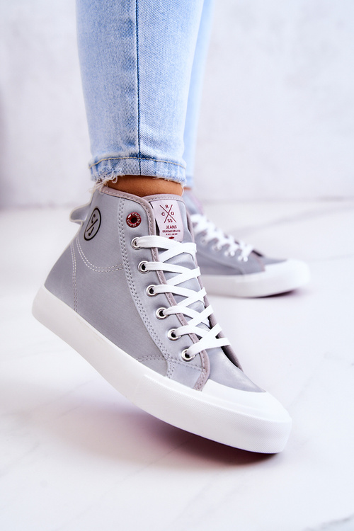 Dámské vysoké tenisky Cross Jeans JJ2R4057C šedá