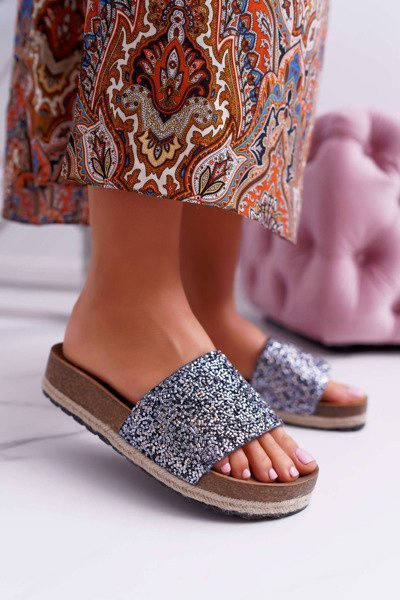 Dámské Nazouváky Elegantní Tlustá Podešev Jersey