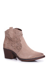 Dámske kožené topánky Beige Barski 12622-21