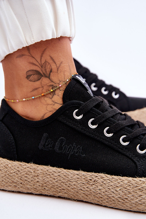 Módne tenisky s Lee Cooper LCW-23-31-1797L Braid Black