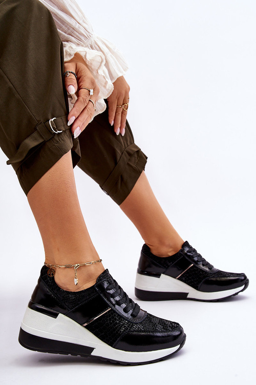 Dámska čierna Crosby Sports Sports Shoe Shoe