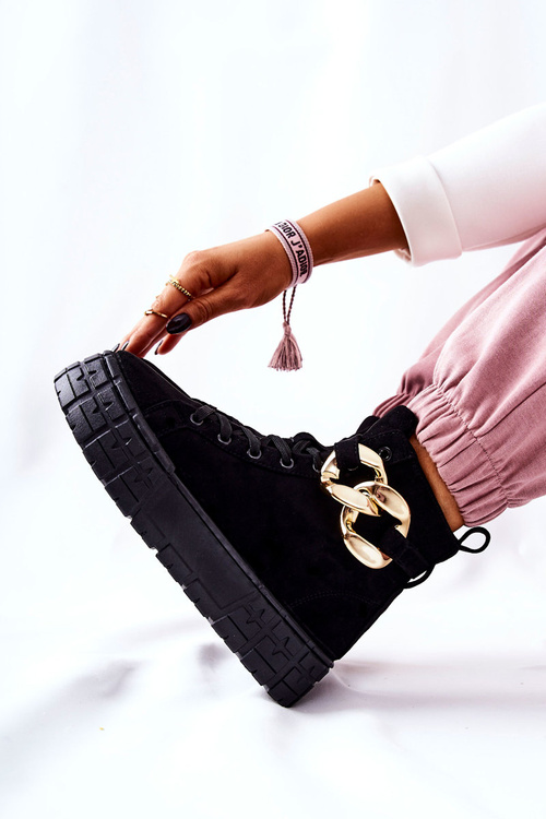 Vysoké Tenisky Na Platformě Černe Evenia