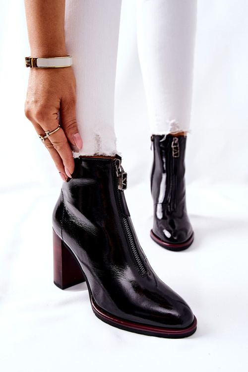 Dámske čierne lakované topánky na Citton Post