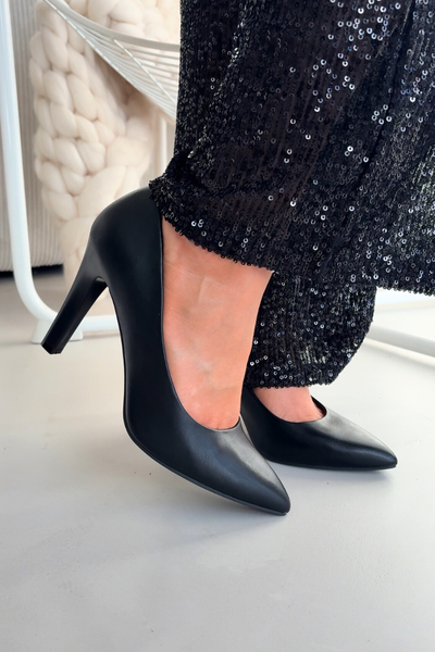 Eko kožené lodičky Sergio Leone 1446 Čierne