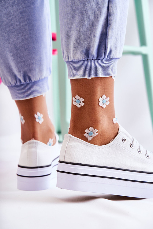 Ženské tenisky na masívnej platforme White Farona