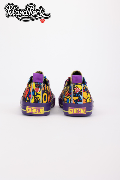 Tenisky Pol'and'Rock Festival X Big Star SS274905 Fialové