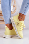 Dámske športové topánky Goe JJ2N4150 žltá