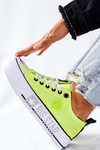 Tenisky na veľkej hviezde II274022 Platform Neon Yellow