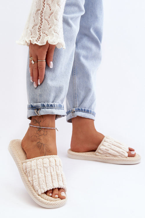 Klasické dámske béžové papuče Rirovi