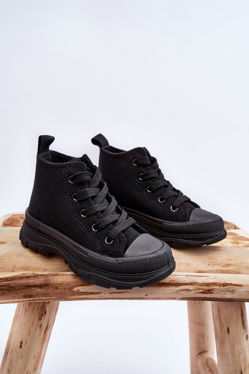 Dětské vysoké tenisky ČernE Freeze