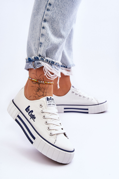 Dámské tenisky na platformě Lee Cooper LCW-23-31-1802L bílé